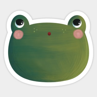 Surprised frog Sticker